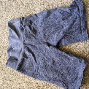 Aerie Textured Gray Bike Shorts